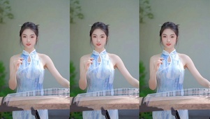 纯美古筝小仙女温柔治愈楚楚动人