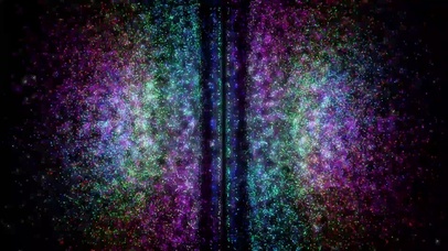 蓝色紫色炫酷粒子