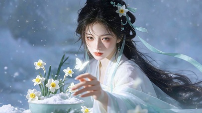 古典雅致素雅少女