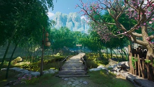 古风竹林小路