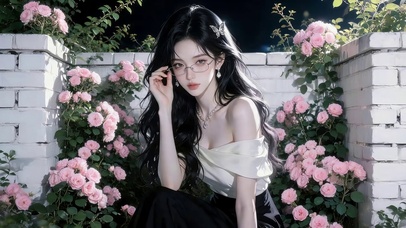 治愈鲜花女孩