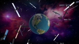 卫星环绕地球
