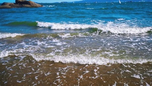 4K海浪沙滩