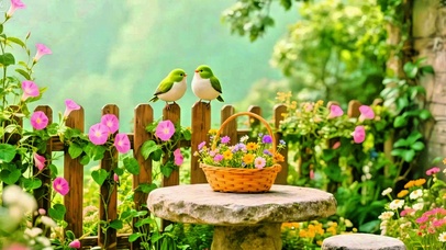 唯美治愈牵牛花