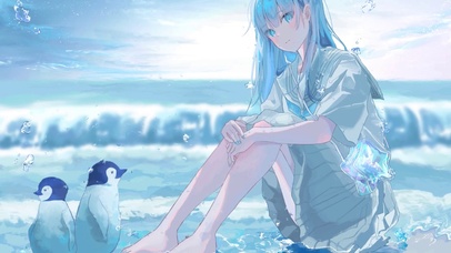 美女与企鹅