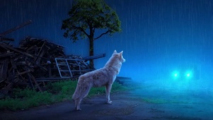 雨夜独行狼