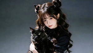 黑猫与少女