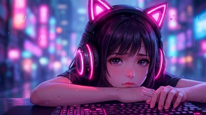 雨中女孩