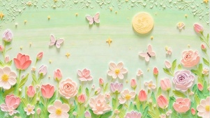 绿月花蝶