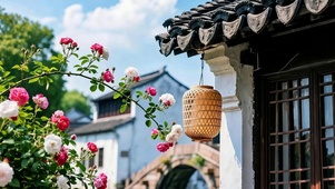 夏日唯美小镇