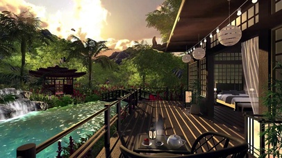 舒适古风庭院-晚霞