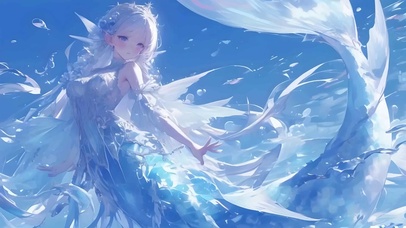 美人鱼蓝色动漫