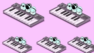 可爱的音乐小人