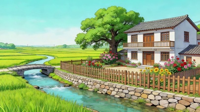 治愈乡村河流人家
