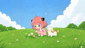 春日草地可爱阿尼亚