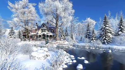 雪山湖泊