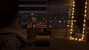 窗户上的雨