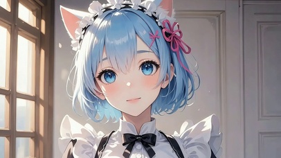 4K 猫耳二次元少女