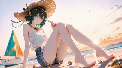 阳光沙滩美少女-奈芙尔