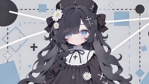 黑裙甜酷少女