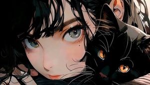 少女与黑猫