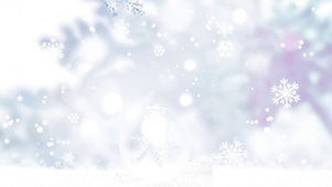 大雪二十四节气蓝白色简约唯美