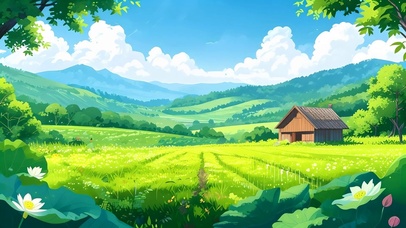 清新田园小屋
