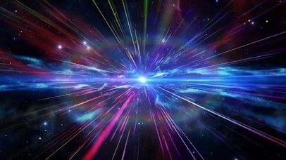 空间光线穿梭宇宙地球