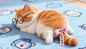 躺平猫咪