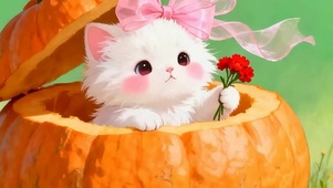 可爱猫咪带鱼屏