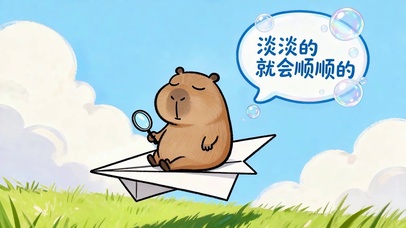 淡淡的就会顺顺的