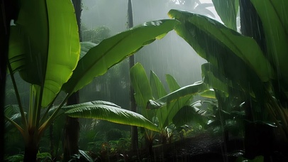 4K-雨打芭蕉