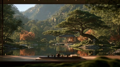 古风园林风景壁纸