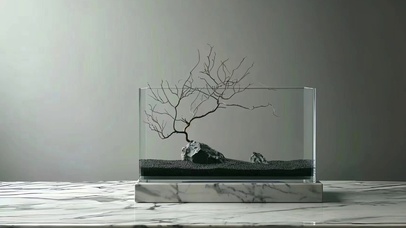 时尚简约盆景 桌面背景