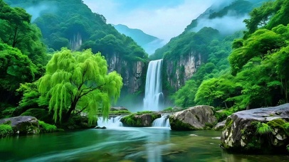 唯美护眼山水4K