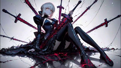 黑saber剑阵暗色调