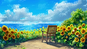 海边向日葵