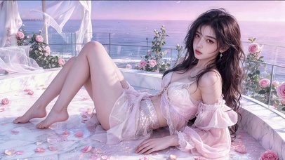 暮色玫瑰海岸