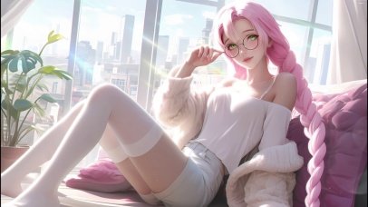 居家清纯甜美少女