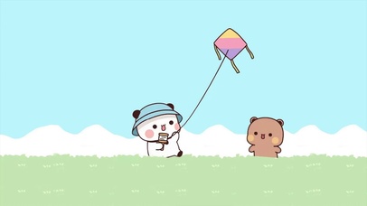 一二布布放风筝