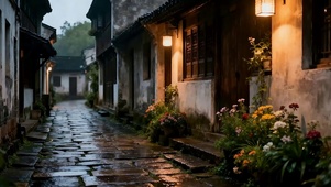 夜景小巷