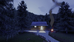 林中小屋4k