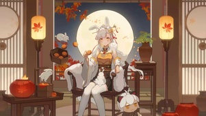 中秋兔少女
