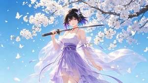 紫衣少女战士