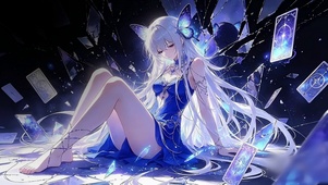 银发少女的破碎塔罗牌
