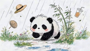 可爱熊猫