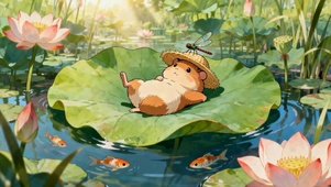 夏天池塘