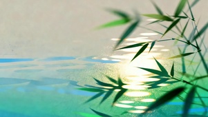 水光竹影