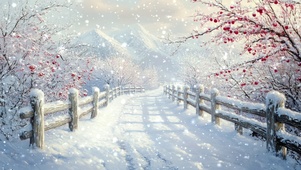 雪中小路