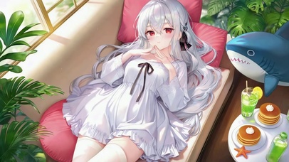 窗边萝莉少女